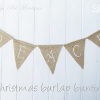 Burlap Christmas Garland