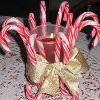 Candy Cane Christmas Candle