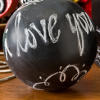 Chalkboard Paint Ball Ornaments