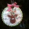 Cookie Stencil Reindeer Ornaments