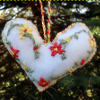 Felt Embroidery Heart Ornament