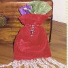 Embossed Velvet Christmas Gift Bag