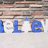 Glittery Believe Sign