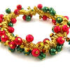Gold Wrapped Christmas Bracelet
