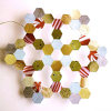 Hanging Hexagon Junk Mail Snowflake