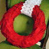 Lace and Felt Leaves Wreath