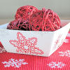 Stencil a Christmas Centerpiece