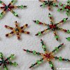 Beaded Wire Star Ornaments