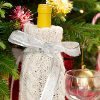 Cable Knit Wine Cover