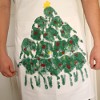 Hand Painted Christmas Tree Apron
