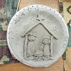 Christmas Clay Nativity Plate