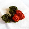 Crochet Holly Berry Pin