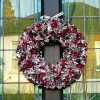 Elegant Fabric Flower Wreath