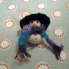 Fuzzy Fabric Snowman Ornament