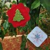 Glitter Square Ornaments