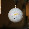 Golf Ball Snowman Ornament