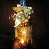 Faux Lighted Wine Bottle