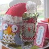 Santa Owl Decoration
