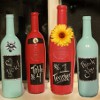 Decorative Painted Wine Bottle