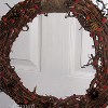 Pom Pom and Pinecone Wreath