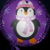 Purple Penguin Ornaments