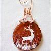 Clay Painted Reindeer Ornament