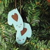Cute Smiling Mittens Ornament