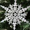 Sparkly Crochet Snowflake Ornament