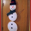 Embroidery Hoop Snowman Card Holder