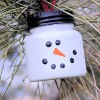 Mini Jar Snowman Ornament