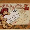 Stamped Holiday Postcard