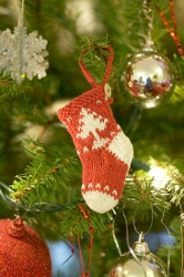 Knitted Mini Christmas Stockings