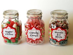Christmas Candy Jar Labels