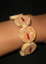 Wine Cork Christmas Bracelet