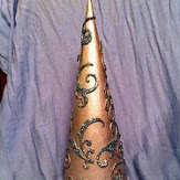Glitter Damask Christmas Tree