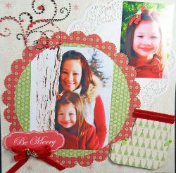 Christmas Scrapbook Layout