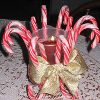 Candy Cane Christmas Candle
