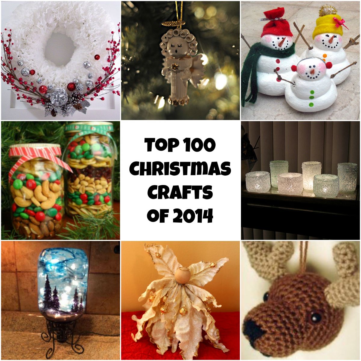 Top 100 DIY Christmas Crafts of 2013: DIY Christmas Ornaments, Homemade Christmas Decorations, DIY Christmas Gifts, and More