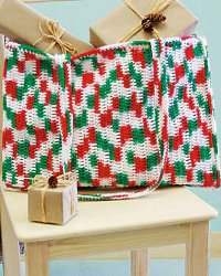 Christmas Crochet Tote Bag