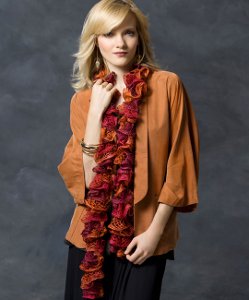 Frilly Sashay Crochet Scarf