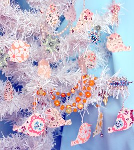 Punched Paper DIY Christmas Ornaments