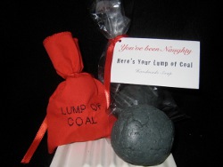 Lump of Coal Christmas Soap