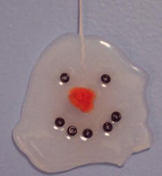 Melted Snowman Ornament