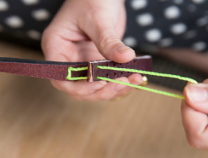 DIY Graphic Leather Dog Leash