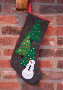 Felt Snowman Stocking