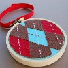 Argyle Applique Ornament