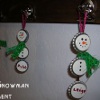 Bottle Cap Snowman Ornament