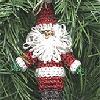 Crocheted Santa Ornament