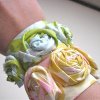 Fabric Rosette Cuff