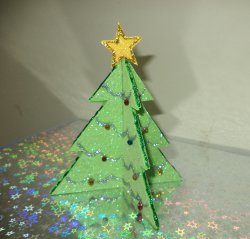 Glitter Paper Christmas Tree